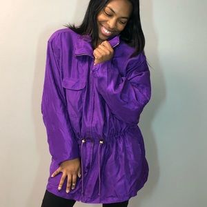Purple jacket!